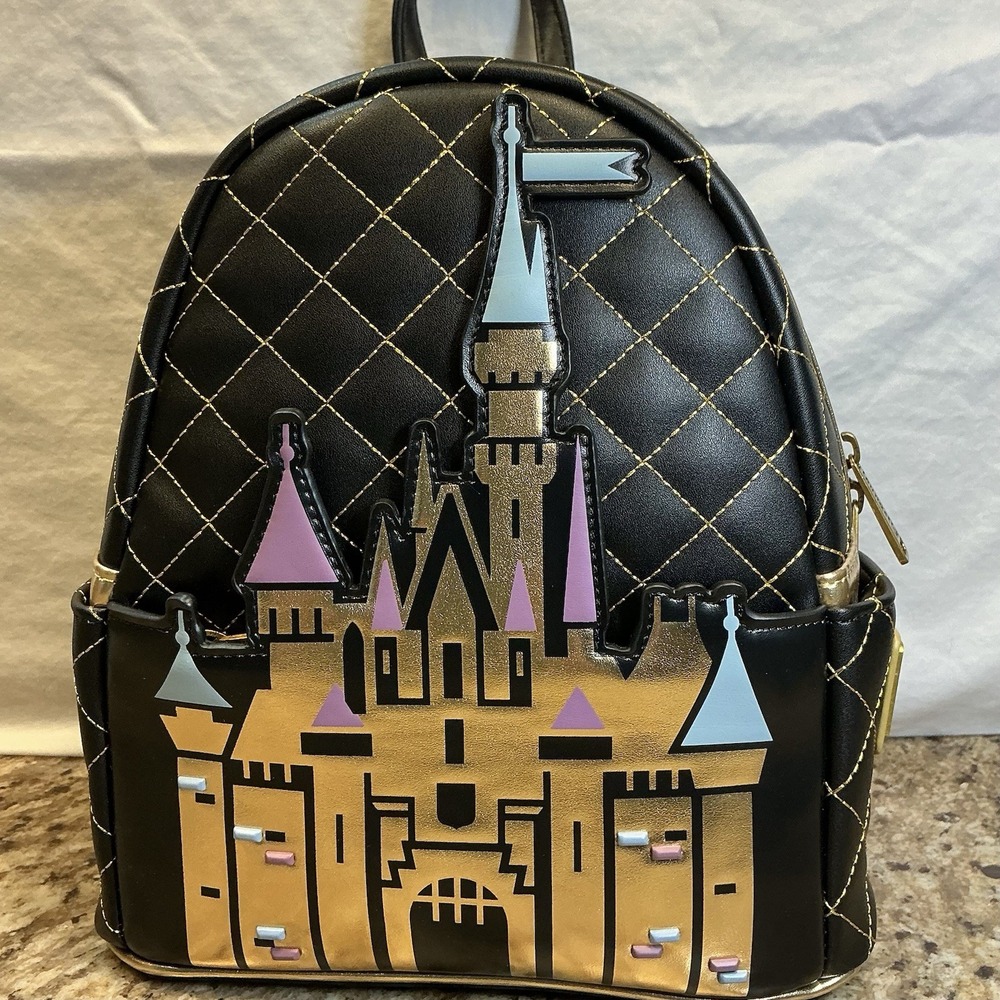 Loungefly Disneyland 70th Sleeping Beauty Castle Mini Backpack NWT